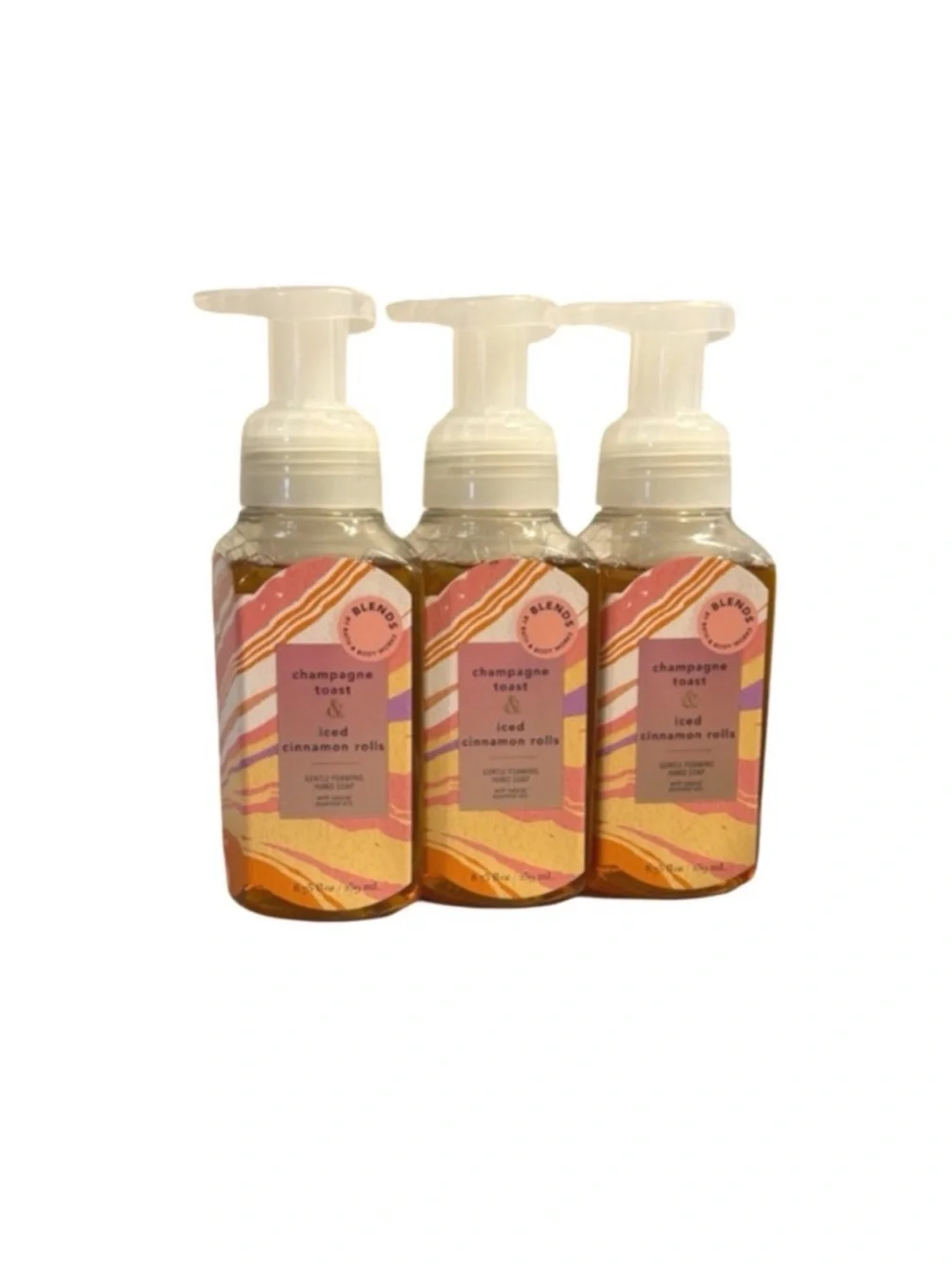 3 Champagne Toast and Iced Cinnamon Rolls Hand Soaps